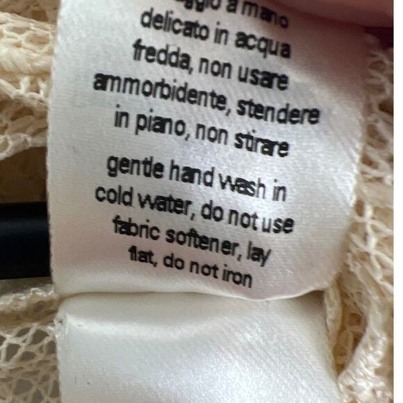 Forte Forte Lace Button Up Blouse  Bell Sleeve SZ L NWT Italian Luxury Designer - Picture 10 of 10